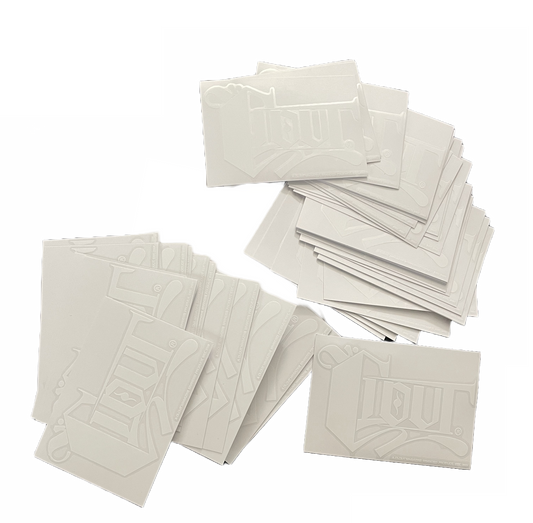 REVISTA CLOUT - VINILO OG LOGO 4 EN CALCOMANÍA IMPERMEABLE RESISTENTE A LOS UV NEGRO O BLANCO