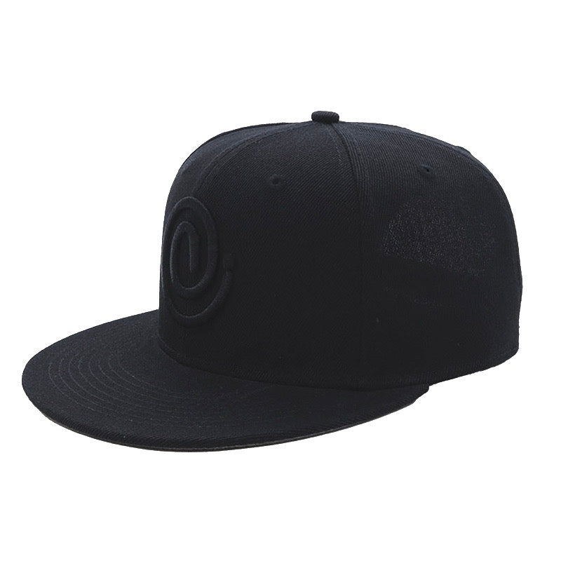 CLOUT C SYMBOL Logo SNAPBACK (New Era Fit) en NEGRO sobre NEGRO