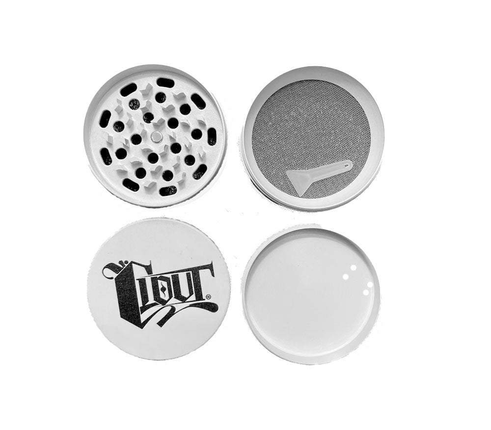 CLOUT 4-Layer GRANDE 3" Herb/Cannabis GRINDER Alta calidad 100% Aluminio - En 4 colores