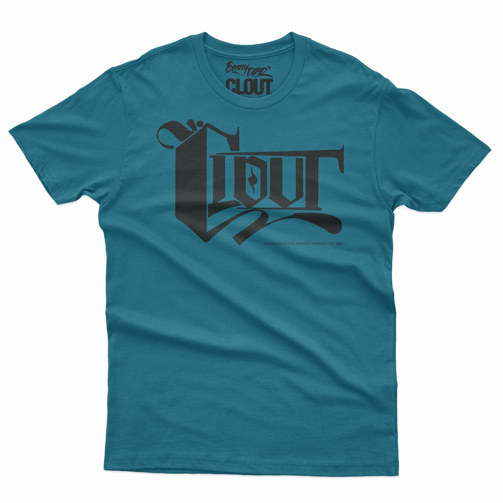 Camiseta con logo CLOUT OG - Camiseta turquesa de los San Jose Sharks con estampado negro