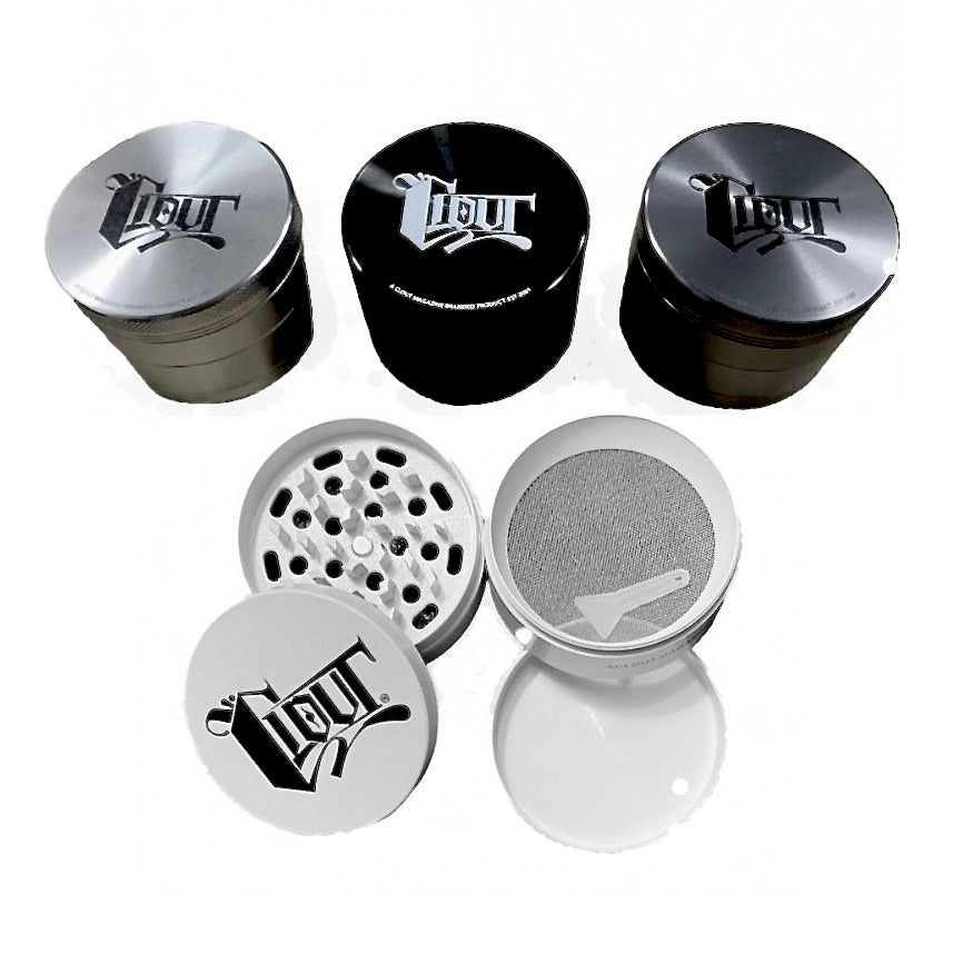 CLOUT 4-Layer GRANDE 3" Herb/Cannabis GRINDER Alta calidad 100% Aluminio - En 4 colores