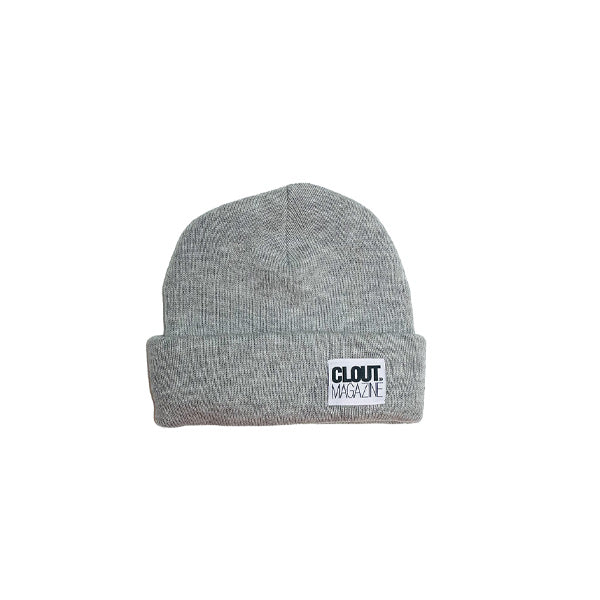 CLOUT MAGAZINE - Gorro de punto con doble pliegue - NEGRO