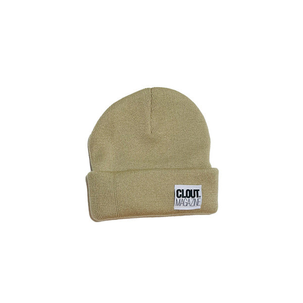 CLOUT MAGAZINE - Gorro de punto con doble pliegue - BEIGE