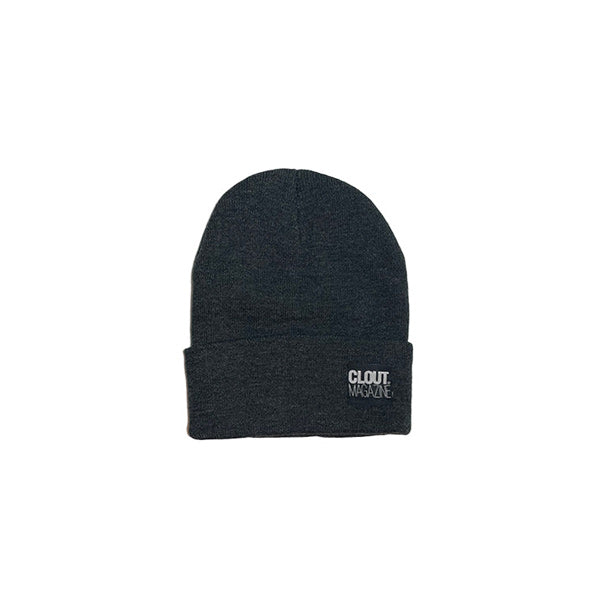 CLOUT MAGAZINE - Gorro de punto con pliegue único - NEGRO