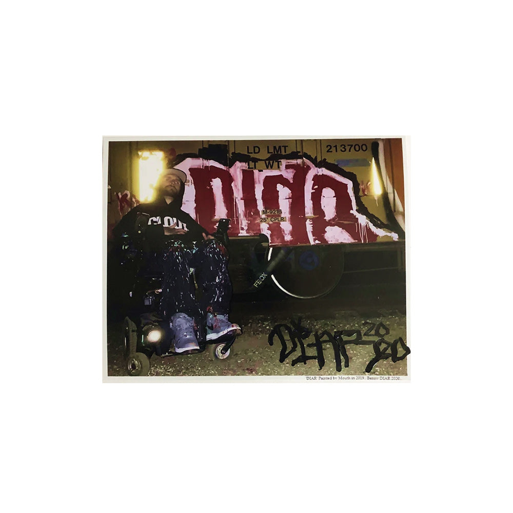 Benny DIAR, Train Painted & Print Signed by Mouth - 'A Night To Remember' Limited 2020 Prints - 8" x 10" Photo Print