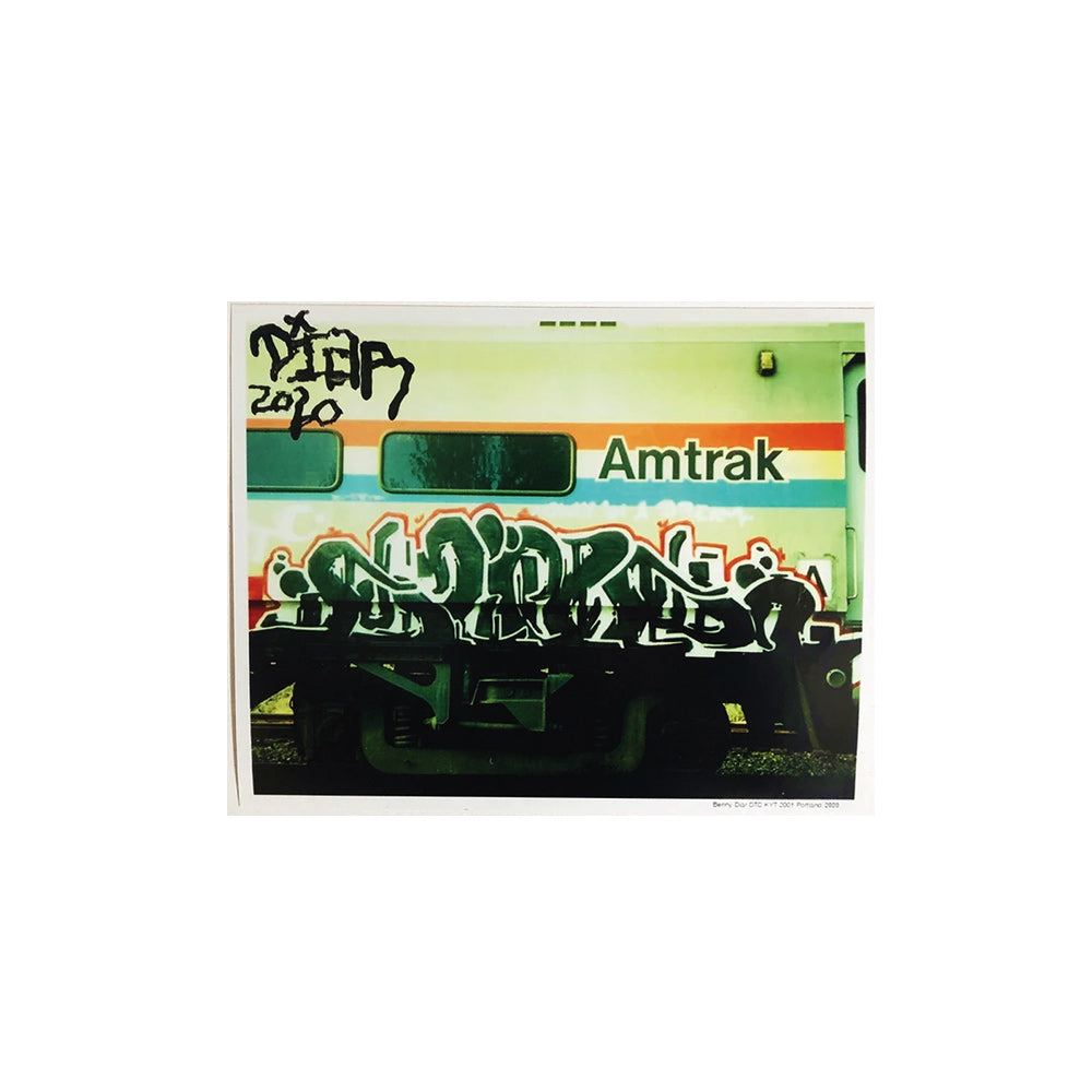 Benny DIAR, firmado por boca - 2020 - Amtrak - Impresión fotográfica de 8" x 10"