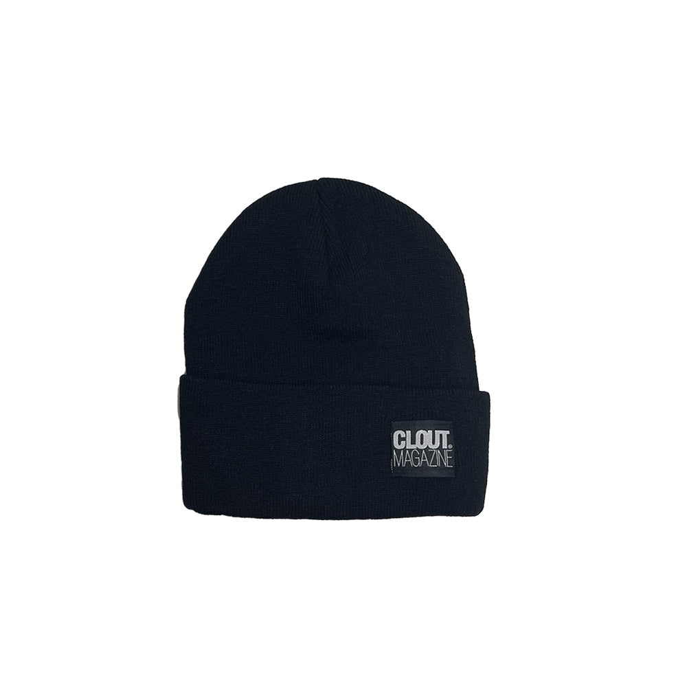 CLOUT MAGAZINE - Gorro de punto con pliegue único - NEGRO