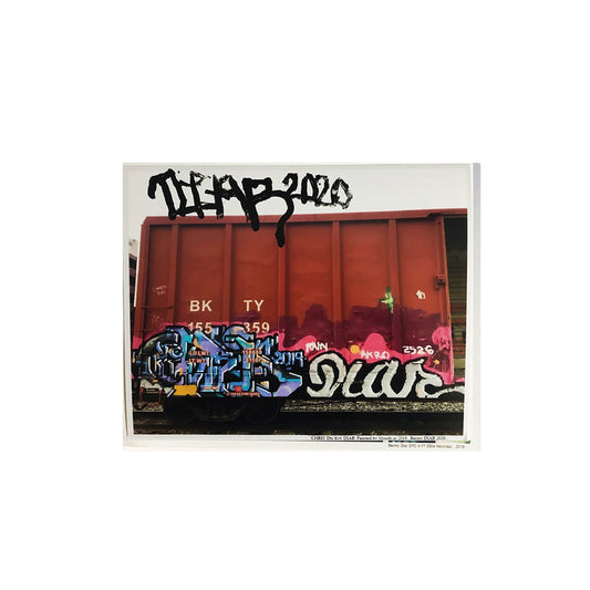 Benny DIAR, Train Painted & Print Signed by Mouth - CHRIS x DIAR Limited 2020 Prints - 8" x 10" Photo Print