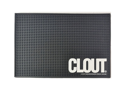 CLOUT MAGAZINE - BLACK “HEADER” BARBER MAT