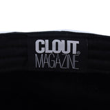 CLOUT OG Logo DAD HAT in WHITE/BLACK