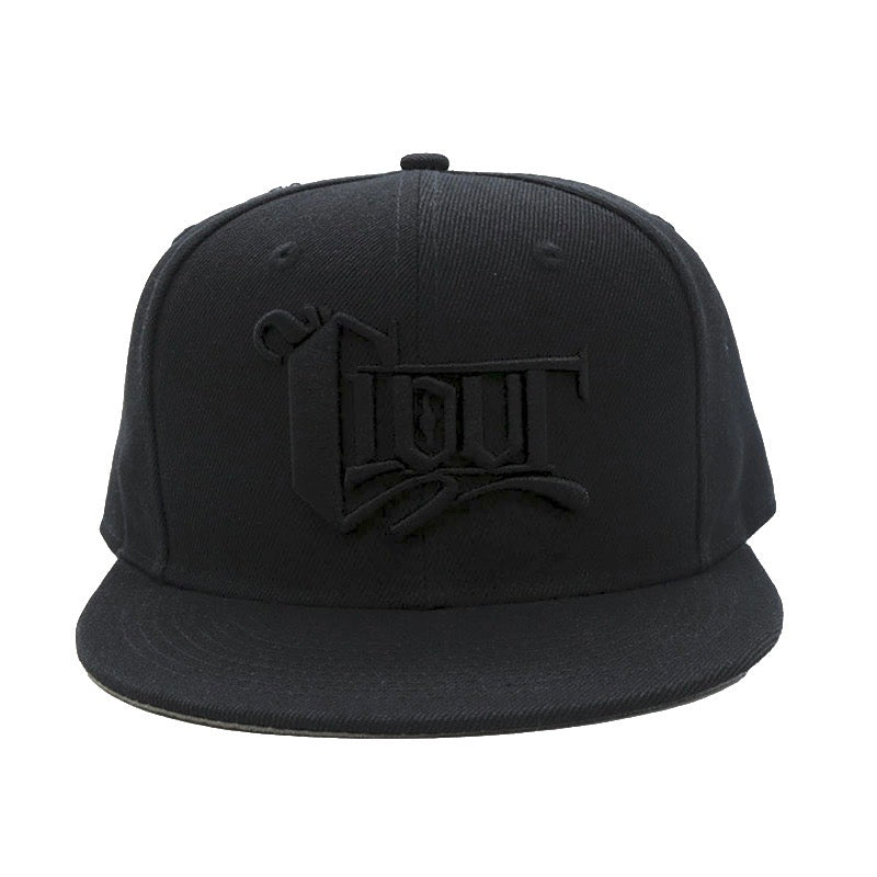 CLOUT OG Logo SNAPBACK (New Era Fit) in BLACK on BLACK – CLOUT MAGAZINE