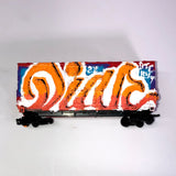 'DIAR' HO Scale Model Train, Mouth Painted by Benny Diar -  Red Burlington Route