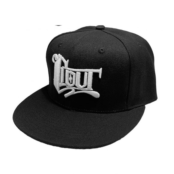 The CLOUT 'OG Logo' SNAPBACK (New Era Fit) in BLACK, by CLOUT Magazine