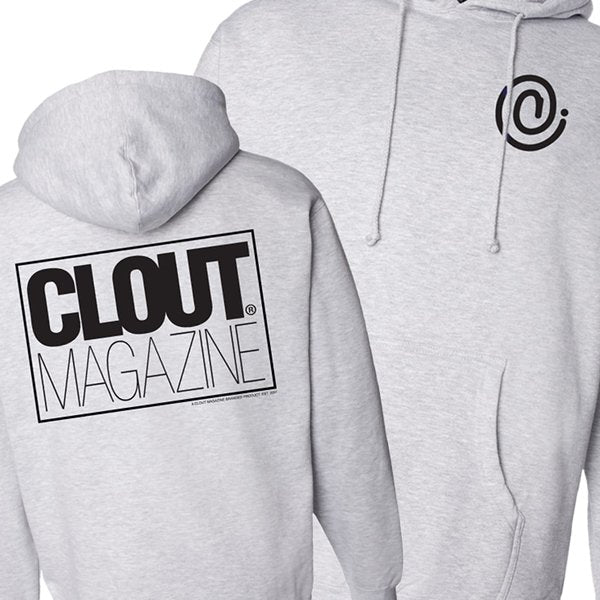 CL. Kids/Youth 'C symbol' Hooded/Hoodie Pullover Sweatshirt - Grey w/ Blk Print