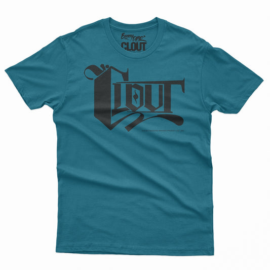 CLOUT OG Logo T-Shirt -  San Jose Sharks Turquoise Tee w/ Black Print