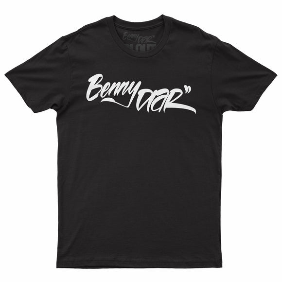 Benny DIAR Logo Men's T-Shirt - Black w/ White Print