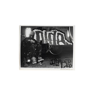 Benny DIAR, Train Painted & Print Signed by Mouth - 'A Night To Remember' Limited 2020 B&W Prints - 8" x 10" Photo Print