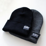 CLOUT MAGAZINE - Single Fold Knit Beanie - BLACK