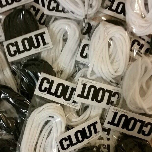 CLOUT SB Laces for Shoes & Hoodies- Pairs in Both Black & White